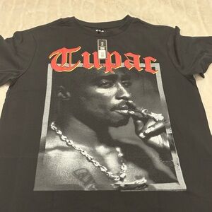 2Pac Tupac Shakur Men’s Graphic T-Shirt Black Size L
